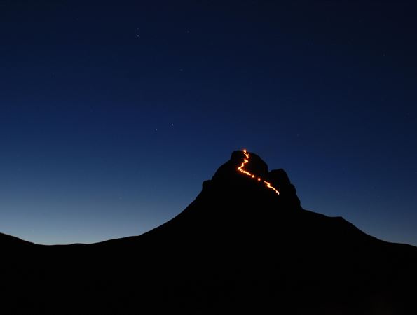 Höhenfeuer auf der Mittagspitze