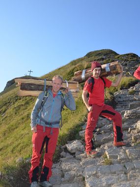 Alpine fire at the Mittagspitze