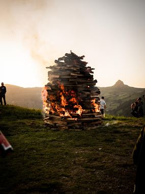 Solstice fire on the Hahnenkopf