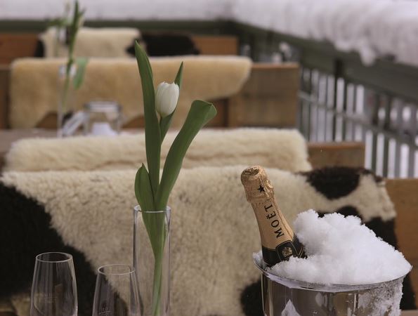 Terrasse im Winter