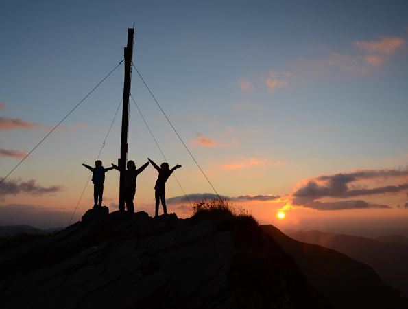 Sonnenuntergang Mittagspitze