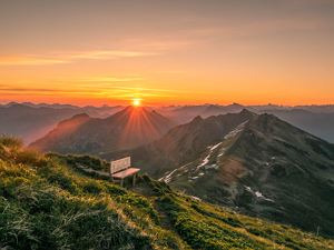 Sonnenaufgang auf der Mittagsspitze
