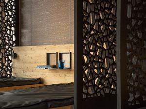 wunderschöner Ruheraum mit Wasserbetten