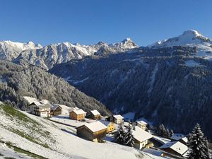 Ausblick Wohnung Winter