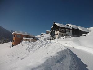 Bergerhof + unser Privathaus gegenüber