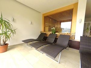 Traumsicht Faschinajoch Wellnessbereich Finnische