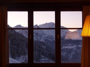 Blick von der Küche aus auf die