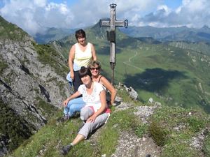 das erreichte Gipfelkreuz