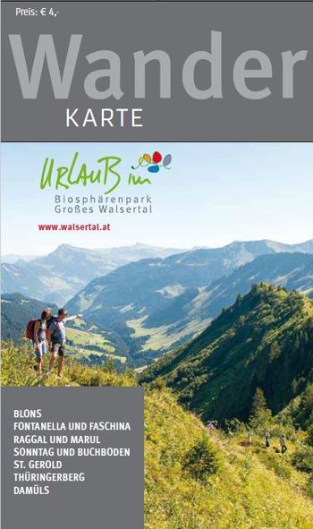 Wanderkarte Großes Walsertal