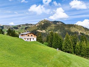 Ferienhaus, Dusche und Badewanne, Bergseite